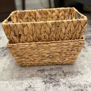 Woven Basket Set of 2/Home/8in x 13in
